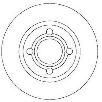 Гальмівний диск передній Audi 80 (1991->) Jurid 561689JC