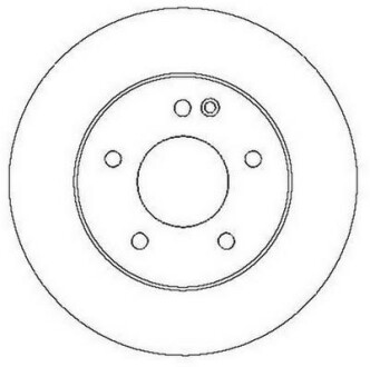 Тормозной диск передний Mercedes C-Class/Fiat Strada Jurid 561697JC