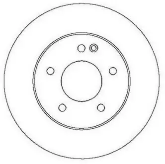 Тормозной диск передний Mercedes C-Class/Fiat Strada Jurid 561697JC
