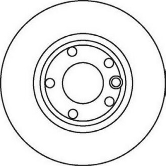 Тормозной диск передний VW Transporter IV/Fiat Palio (1990->) Jurid 561857JC