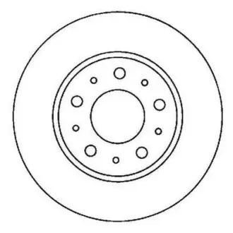 Гальмівний диск передній Volvo 850, 940, C70, S70, S90, V70, V90, XC70 (1996->) Jurid 561866JC