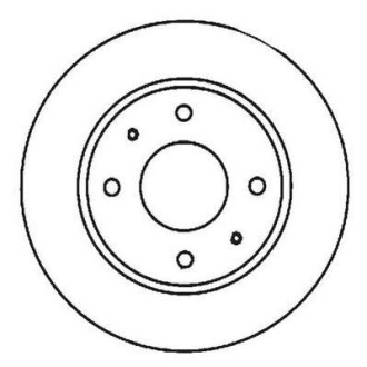 Гальмівний диск передній Hyundai Santamo / KIA Joice / Mitsubishi Lancer / Volvo S40, V40 Jurid 561926JC