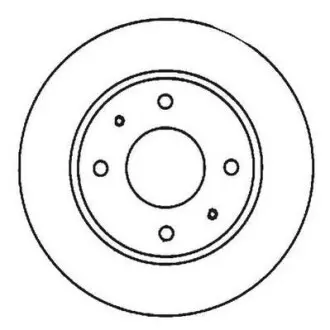 Гальмівний диск передній Hyundai Santamo / KIA Joice / Mitsubishi Lancer / Volvo S40, V40 Jurid 561926JC