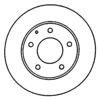 Гальмівний диск задній Audi A8 / VW Phaeton / Peugeot Boxer / Citroen Jumper / Fiat Ducato Jurid 561969JC