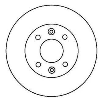 Гальмівний диск передній Renault Clio, Kangoo, Megane, Twingo / Nissan KubiStar / Dacia / Dodge Jurid 561997JC