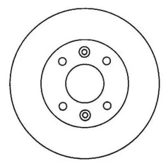 Гальмівний диск передній Renault Clio, Kangoo, Megane, Twingo / Nissan KubiStar / Dacia / Dodge Jurid 561997JC