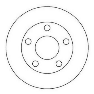 Гальмівний диск задній Audi A4 / VW Passat Jurid 562005JC
