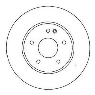 Гальмівний диск передній Mercedes C-Class, E-Class, CLK, SLK Jurid 562013JC