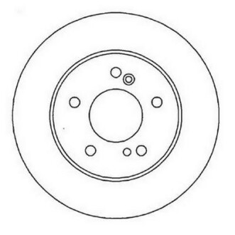 Тормозной диск задний Mercedes C-Class (W202, W203, S203), CLC, CLK, E-Class (W210), SLK (R171) Jurid 562014JC