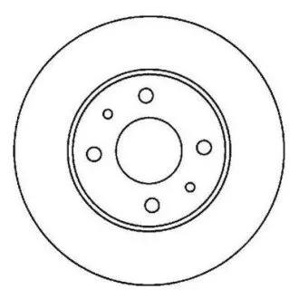 NISSAN диск гальмівний передній ALMERA 1.4I 16V Jurid 562024JC