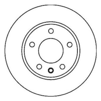 Гальмівний диск передній BMW 5-Series (1996->) Jurid 562035JC