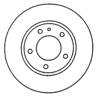 Гальмівний диск передній Mercedes A-Class, Ponton Jurid 562048JC