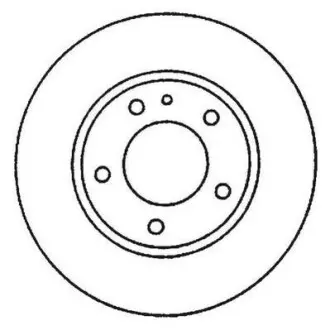 Гальмівний диск передній MERCEDES-BENZ A-CLASS Jurid 562049J