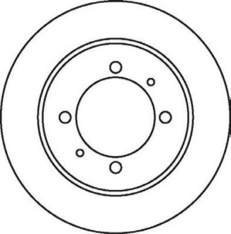 Гальмівний диск задній Mitsubishi Carisma, SpaceStar / Volvo S40, V40 Jurid 562059JC