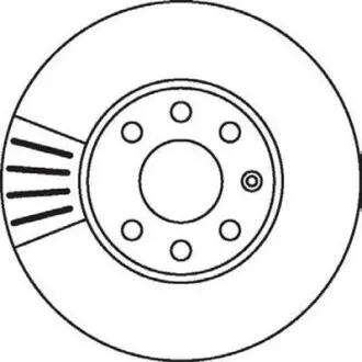 Тормозной диск передний Opel Astra G / Chevrolet Astra, Corsa Jurid 562069JC