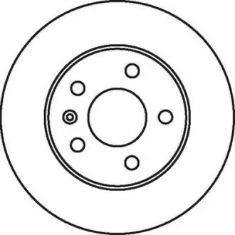 Тормозной диск задний Opel Astra, Combo, Corsa, Meriva, Zafira Jurid 562072JC