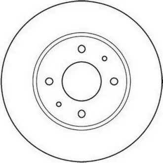 Гальмівний диск передній Mitsubishi Carisma / Volvo S40, V40 Jurid 562088JC