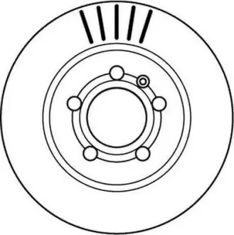 Гальмівний диск задній Audi A3, TT / VW Bora, Golf IV, New Beetle / Seat Leon, Toledo II / Skoda Oct Jurid 562133JC
