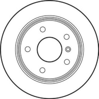 Гальмівний диск задній Mercedes A-Class (W168), Vaneo (1997->) Jurid 562149JC