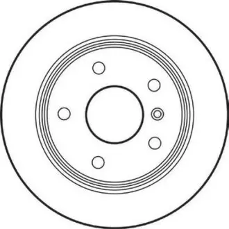 Гальмівний диск задній Mercedes A-Class (W168), Vaneo (1997->) Jurid 562149JC