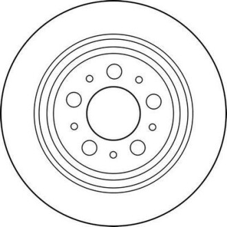 Гальмівний диск задній Volvo S60, S70, S80, V70, V70, XC Jurid 562174JC