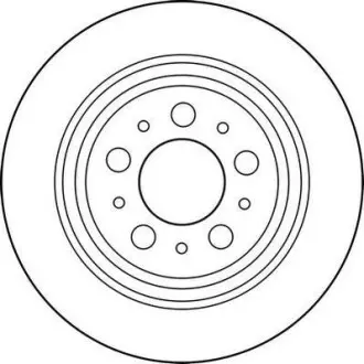 Гальмівний диск задній Volvo S60, S70, S80, V70, V70, XC Jurid 562174JC