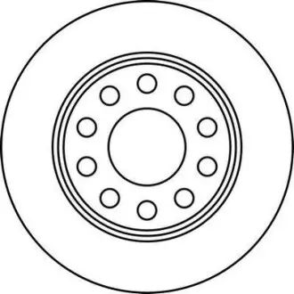 Тормозной диск задний Audi A4/Seat Exeo Jurid 562191JC