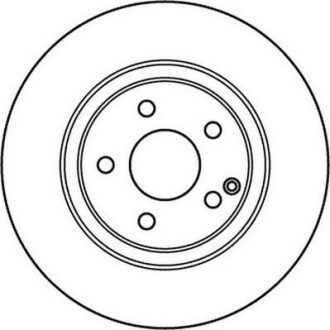 Гальмівний диск передній Mercedes S-Class (W220) (1998->) Jurid 562202JC