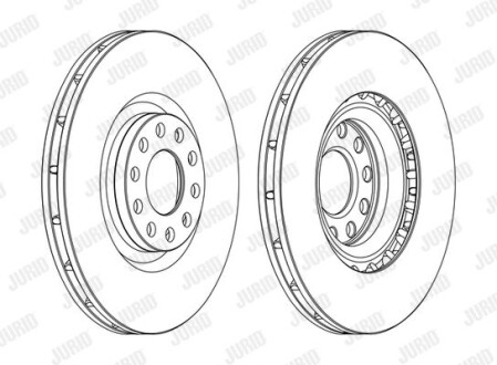 Гальмівний диск Jurid 562205JC1