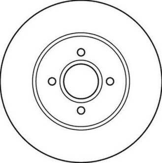 Диск гальмівний передній вентильований Jurid 562206JC