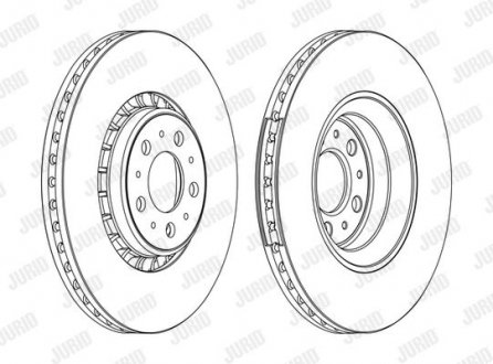 Гальмівний диск передній Volvo XC90 Jurid 562217JC1