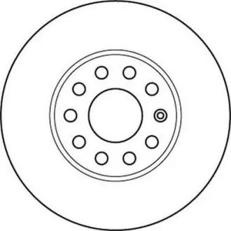 Тормозной диск передний VW Caddy, Golf / Audi A3 / Seat Leon / Skoda Octavia Jurid 562235JC