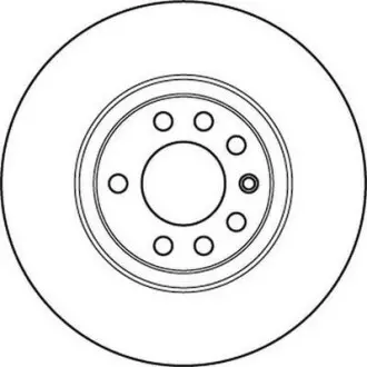Гальмівний диск передній Opel Astra, Corsa, Meriva, Vectra, Zafira / Saab 9-5 Jurid 562240JC
