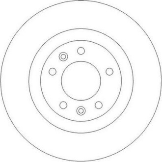 Гальмівний диск задній Citroen C5/ Peugeot 407, 508, 607, RCZ/ Saab 9-5 Jurid 562253JC