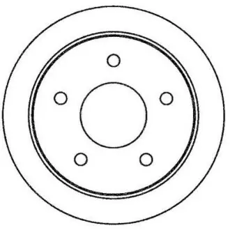 Гальмівний диск задній Nissan Almera Tino, Primera Jurid 562264JC