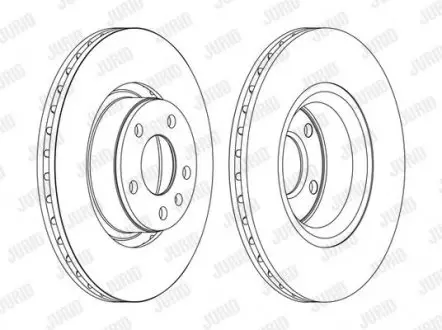 Гальмівний диск передній Audi A6, A6 Avant Jurid 562271JC1