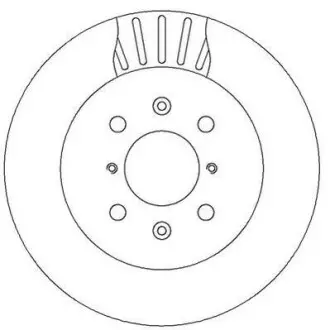 Гальмівний диск передній Opel Agila / Subaru Justy / Suzuki Ignis Jurid 562308JC