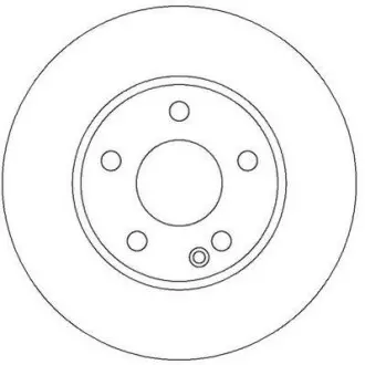 Тормозной диск передний Mercedes A-Class Jurid 562309JC