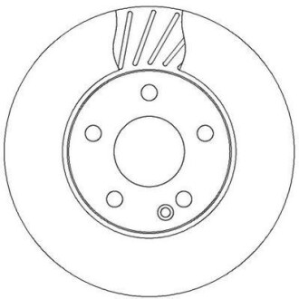 Тормозной диск передний Mercedes A-Class (W169), B-Class (W245) (2004->) Jurid 562312JC