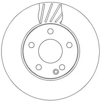 Тормозной диск передний Mercedes A-Class (W169), B-Class (W245) (2004->) Jurid 562312JC