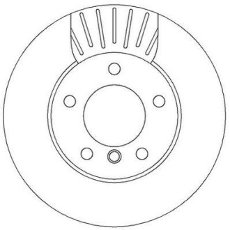 Тормозной диск передний BMW 1-Series (2004->) Jurid 562313JC