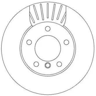 Тормозной диск передний BMW 1-Series (2004->) Jurid 562313JC