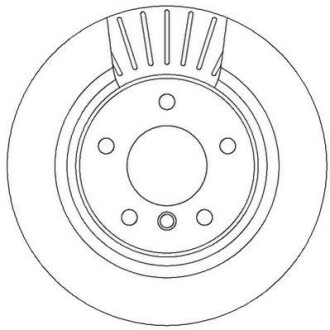 Гальмівний диск задній BMW 1-Series, 2-Series, 3-Series, 4-Series Jurid 562316JC