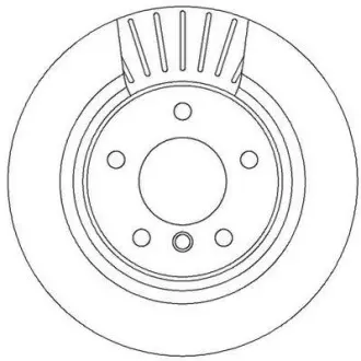 Диск тормозной задний вентилируемый 300x20 BMW E81/87/91/92 F30-F32 1.6-2.5 03- Jurid 562316JC