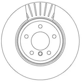 Тормозной диск задний BMW 5 (E60)(E61), 6 (E63)(E64) Jurid 562319JC