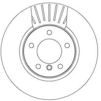 Гальмівний диск передній BMW 5-Series Jurid 562320JC