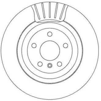 Тормозной диск задний Mercedes GL, M-Class, R-Class Jurid 562326JC