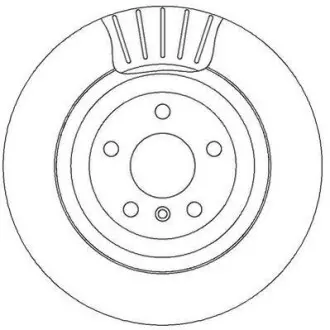 Гальмівний диск задній Mercedes GL, M-Class, R-Class Jurid 562326JC