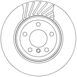 Диск гальмівний задній BMW X3 (E83) Jurid 562327JC