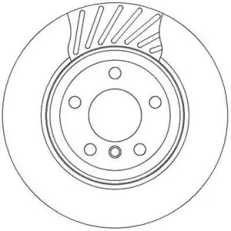 Тормозной диск задний BMW X3 (E83) Jurid 562327JC